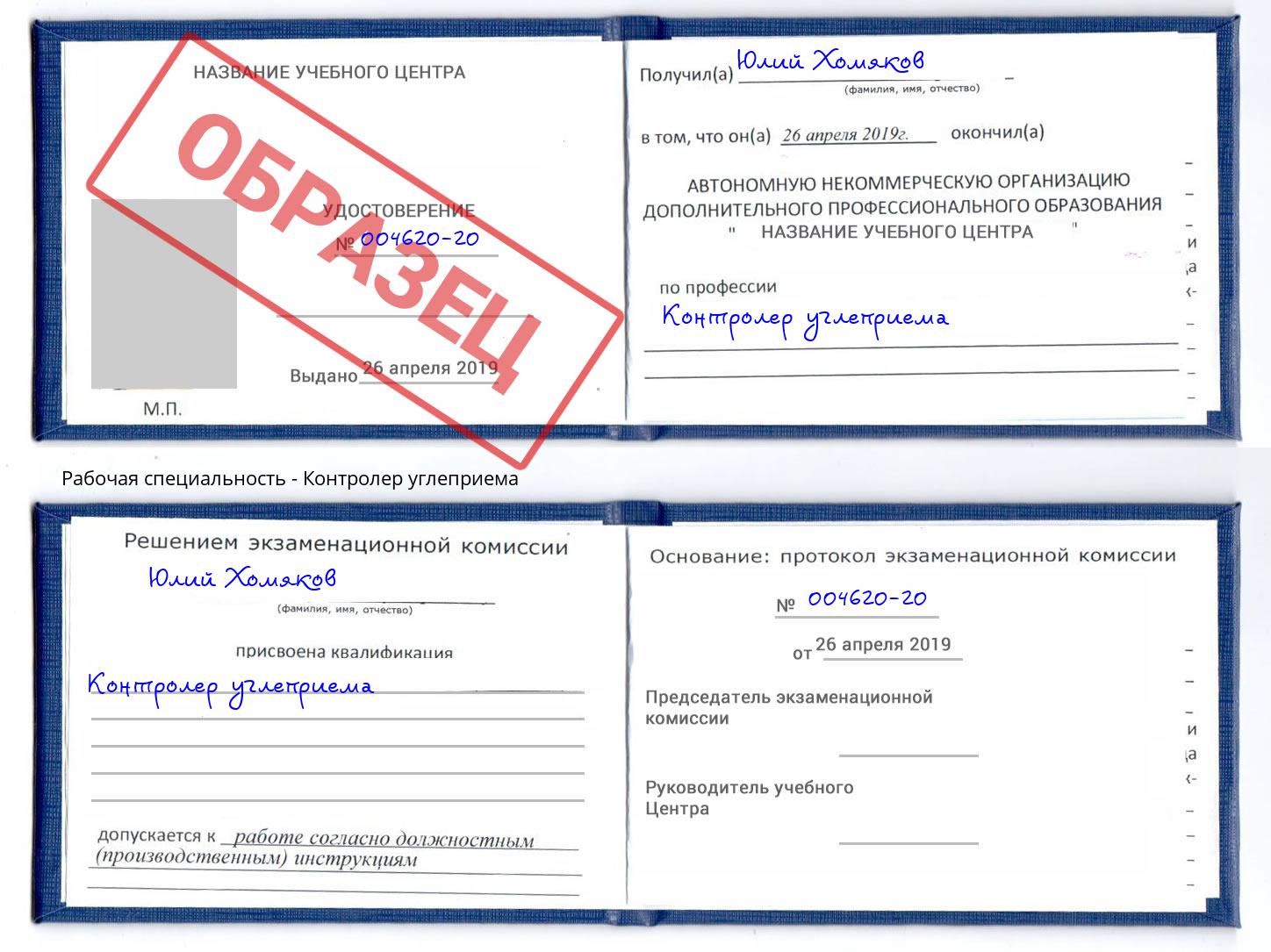 Контролер углеприема Луга
